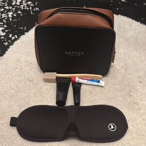Lanvin Brown and Black Travel Set